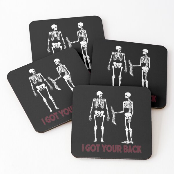 Item preview, Funny I Got Your Back Skeleton Halloween design graphic designed and sold by tronictees.