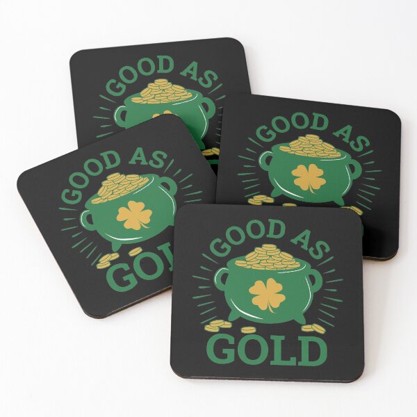 Item preview, Good As Gold St Patricks Day Lucky Four Leaf Clover product designed and sold by tronictees.