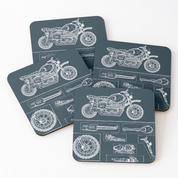 Item preview, Motorcycle Blueprint designed and sold by Ethan Hibbard.