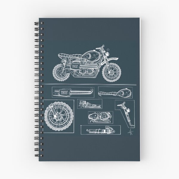 Item preview, Motorcycle Blueprint designed and sold by Ethan Hibbard.