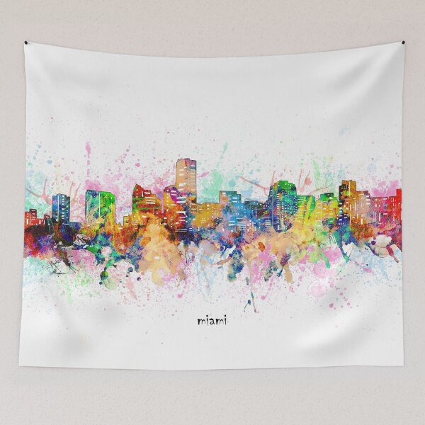 Item preview, miami skyline designed and sold by BekimART.