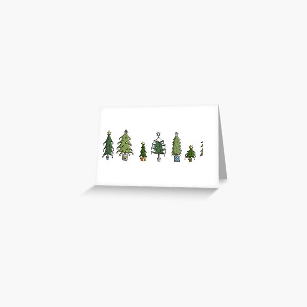 Christmas Card: Tree Collection Greeting Card