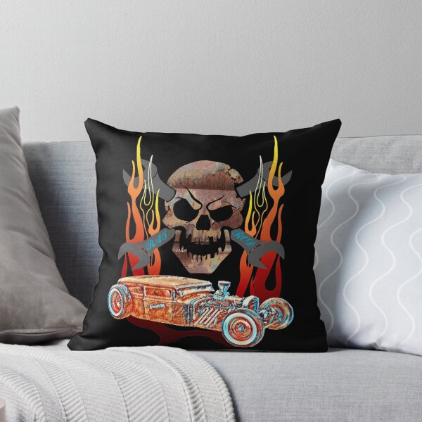 Item preview, Rat Rod Custom Patina Old School Hot Rod Skull designed and sold by CharJens.