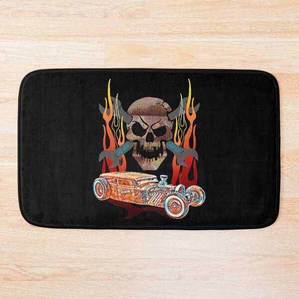 Item preview, Rat Rod Custom Patina Old School Hot Rod Skull designed and sold by CharJens.