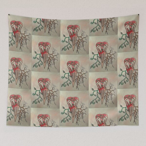 Item preview, Corvid Skull & Vines designed and sold by BlackLotusHM.