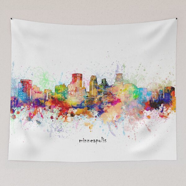 Item preview, minneapolis skyline designed and sold by BekimART.