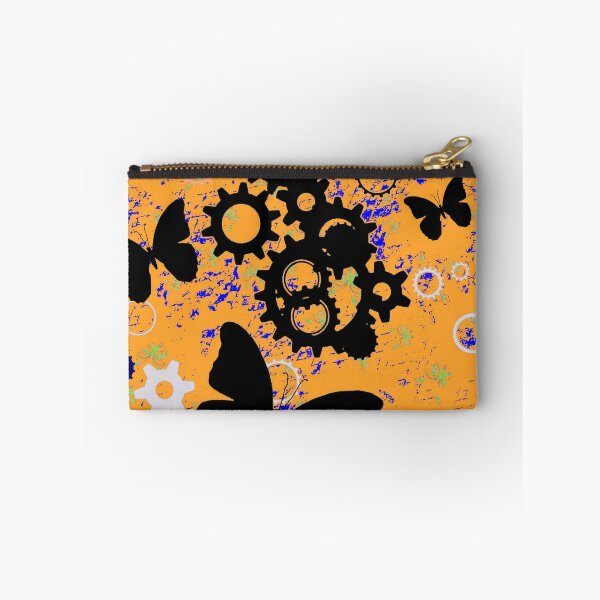 Item preview, BLACK BUTTERFLIES MECHANICAL CLOCK WORKS ART designed and sold by sharlesart.