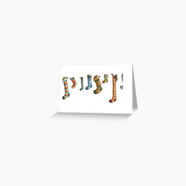 Christmas Card: Stocking Collection Greeting Card