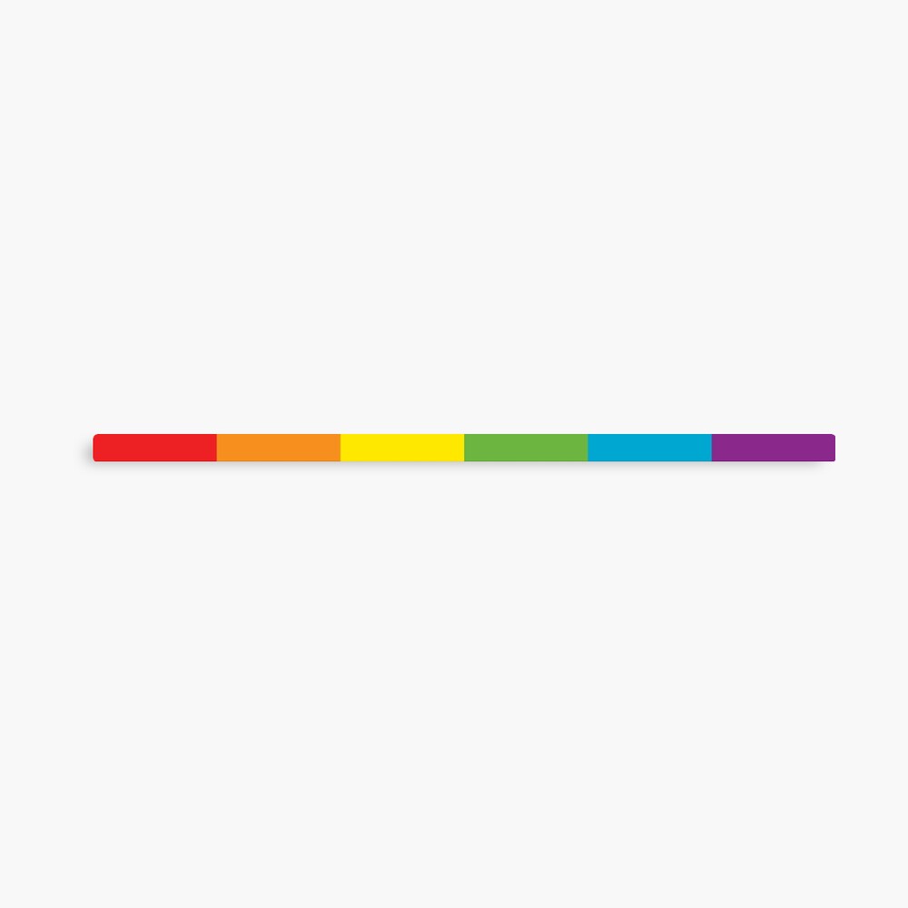 LGBT thin subtle modern rainbow flag on black Gay Lesbian Bisexual
