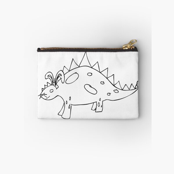 Item preview, Bunny Stegosaurus - line drawing sketch designed and sold by creatureness.