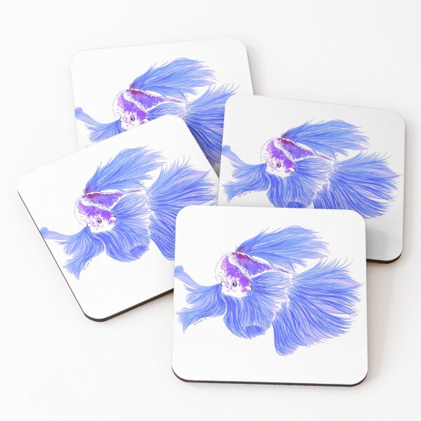 Item preview, Betta Fish: Purple and Indigo designed and sold by Bridget Vincent.