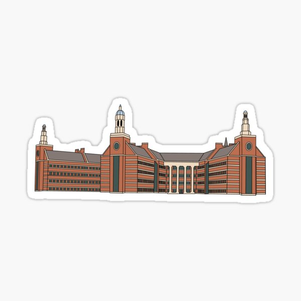 Baylor Sciences Building Plain Sticker Sticker