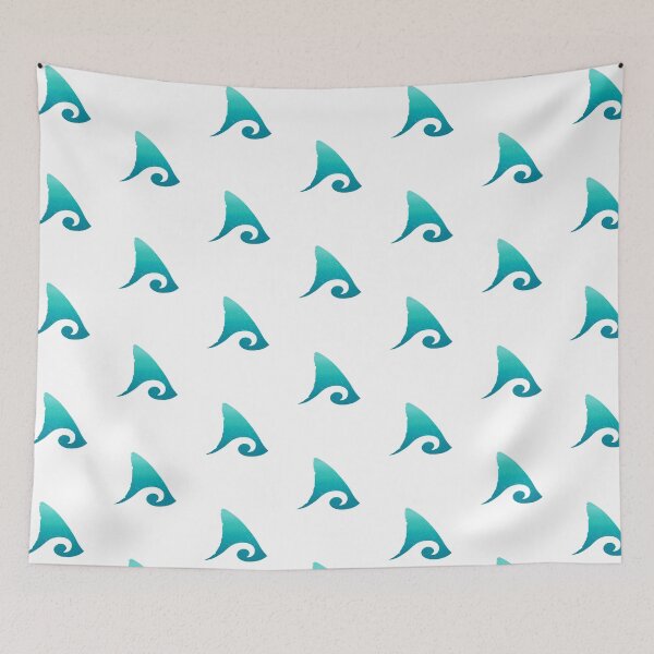 Item preview, Teal Shark Fin Ocean Wave Design  designed and sold by analogdreamz.