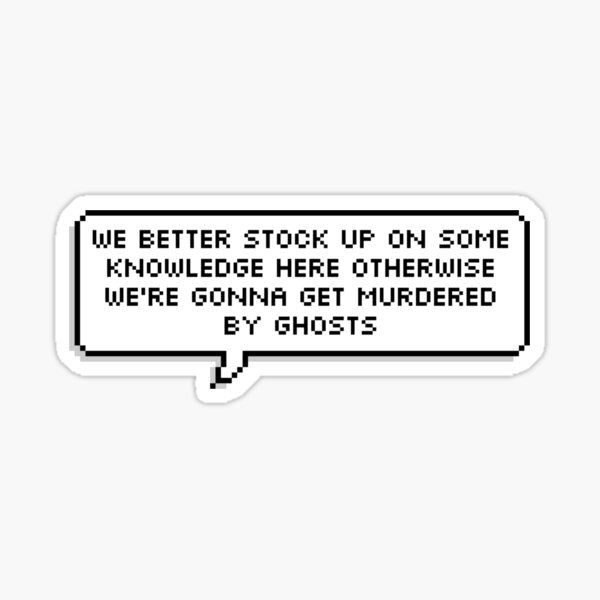 Murdered by Ghosts Buzzfeed Unsolved Supernatural Sticker