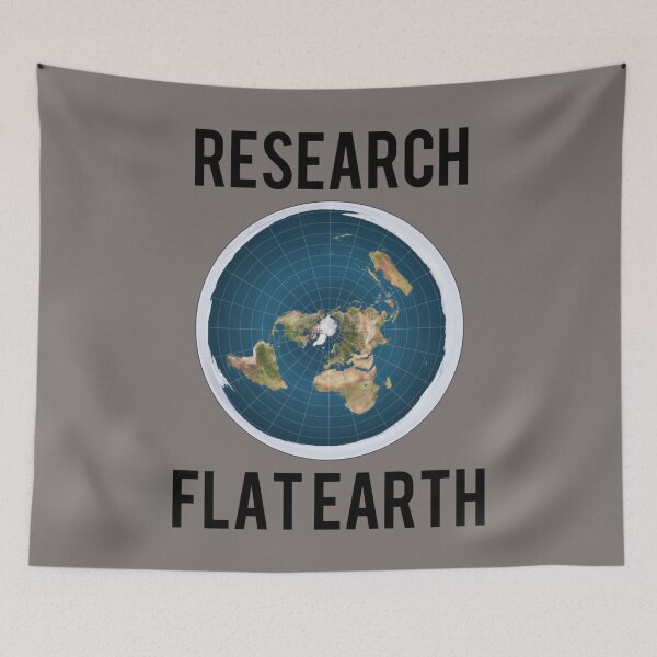 Item preview, Research Flat Earth NASA Conspiracy Theorist  designed and sold by SwagHut.