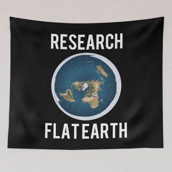 Item preview, Research Flat Earth NASA Conspiracy Theorist  designed and sold by SwagHut.