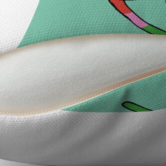 Alternate view of Lady Rainicorn in Mint Throw Pillow
