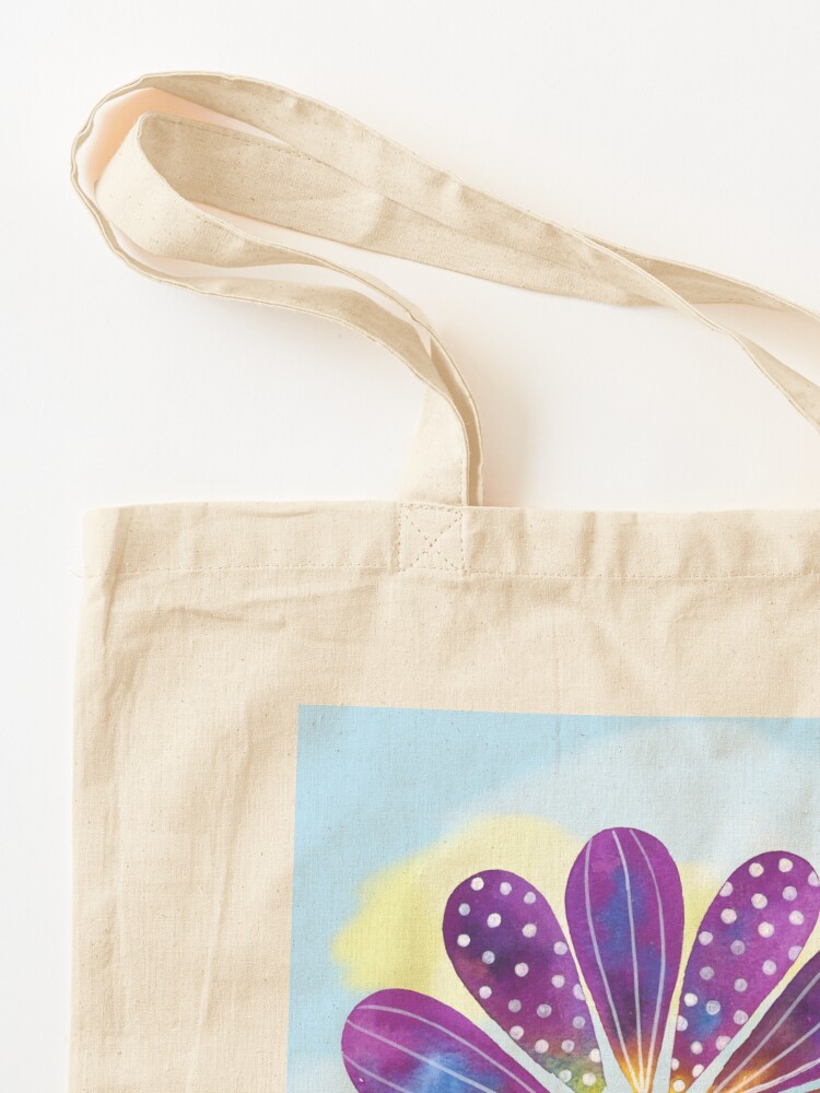 Happy Go Lucky Patterned Tote Bag