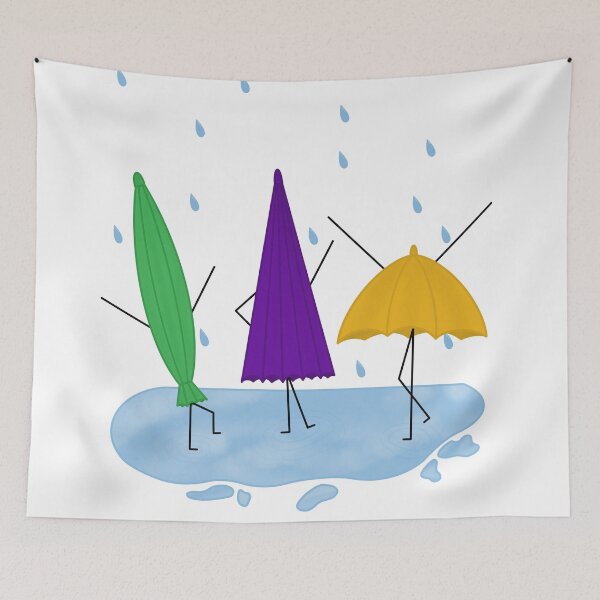 Item preview, Dancing in the rain designed and sold by OffbeatOctopus.