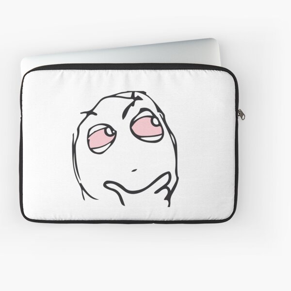 Troll Face Le Me Poker Face with stoic face and no smile not amused  internet memes reaction face HD HIGH QUALITY Laptop Sleeve for Sale by  iresist