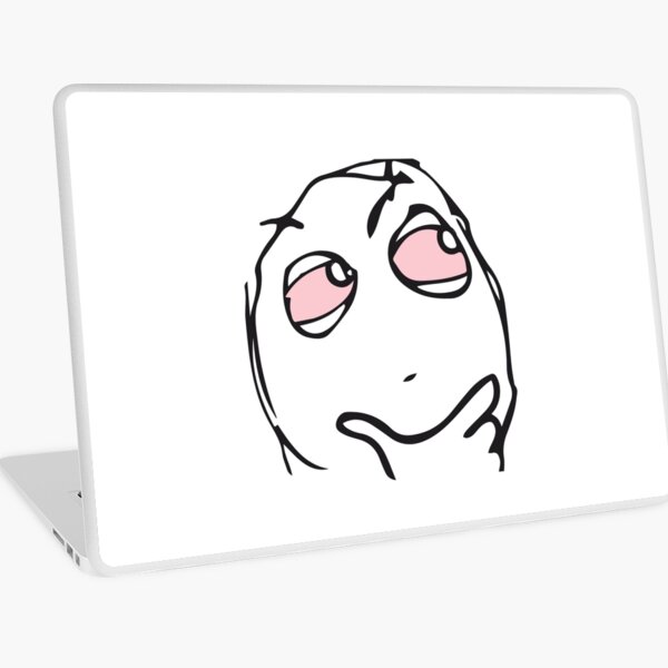 Troll Face Le Me Poker Face with stoic face and no smile not amused  internet memes reaction face HD HIGH QUALITY Laptop Sleeve for Sale by  iresist