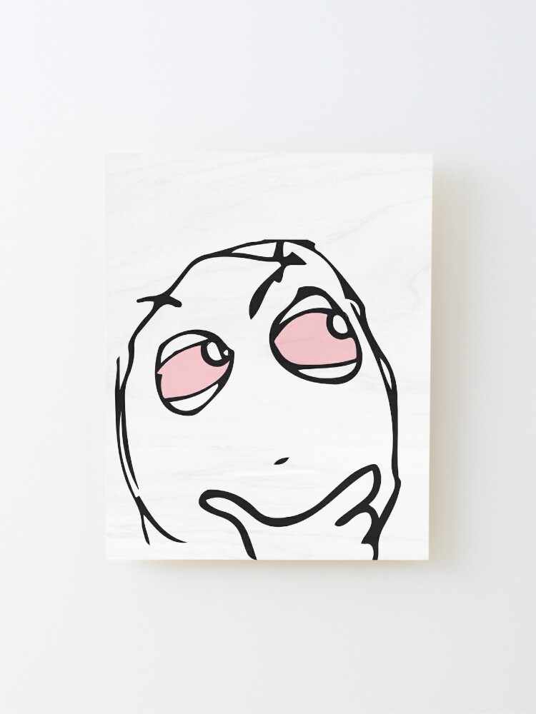 Troll Face Recessed Framed Print