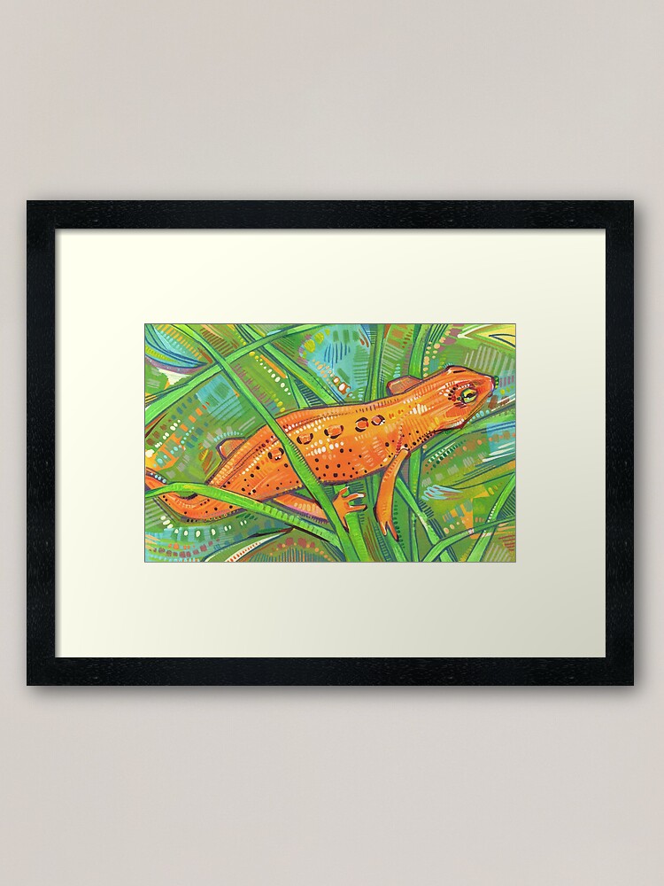Alternate view of Eastern Newt Painting - 2019 Framed Art Print