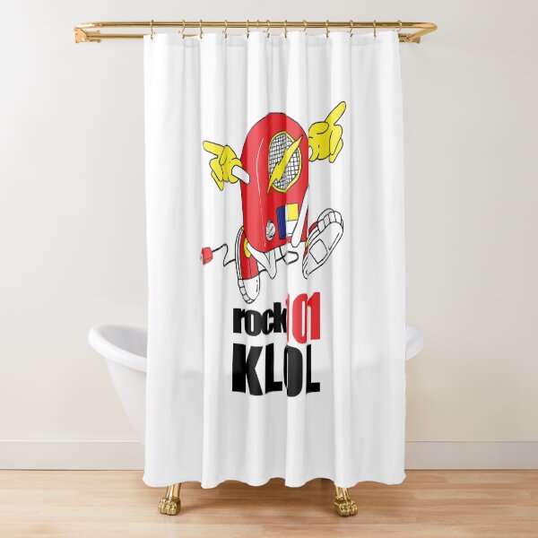 Rock 101 KLOL - Dead Houston Radio Station Shower Curtain
