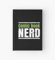 Cartoon nerd Hardcover Journal