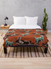 Jurassic Geniuses Throw Blanket