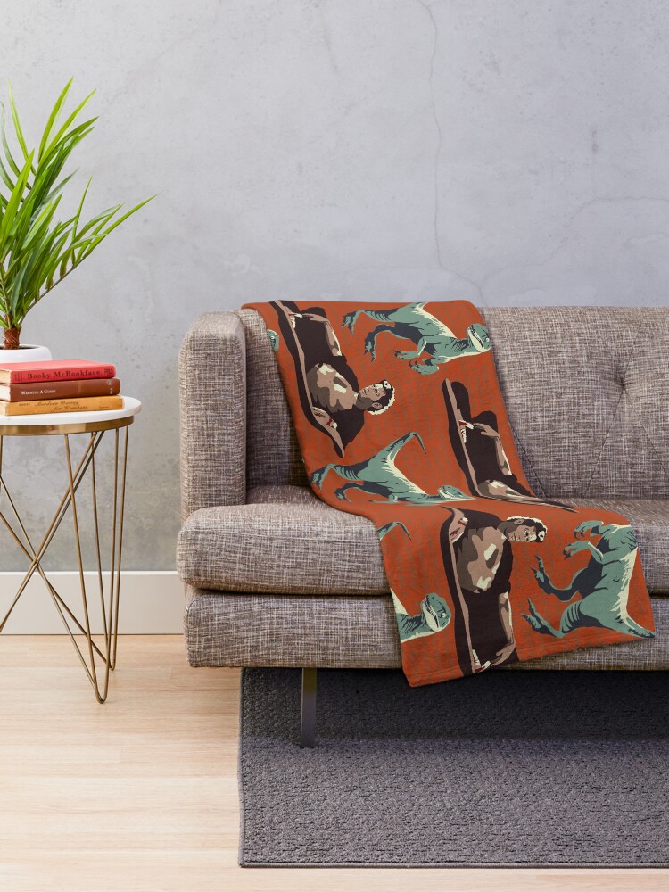 Alternate view of Jurassic Geniuses Throw Blanket