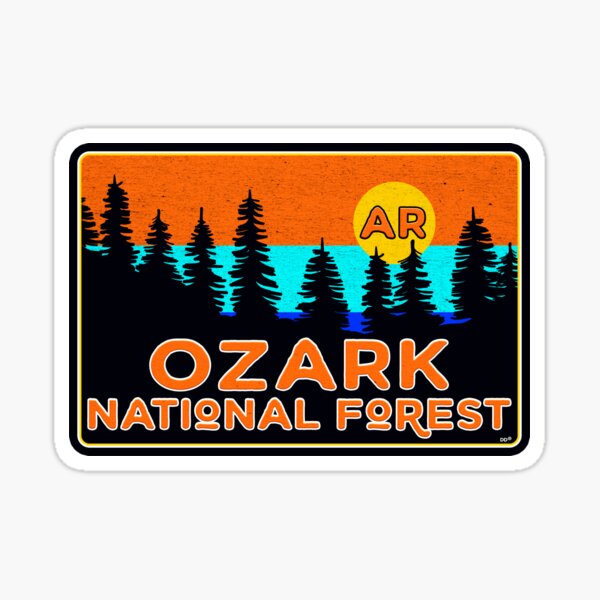 &ldquo;Ozark National Forest Arkansas Laptop Luggage Bumper&rdquo; Sticker for Sale