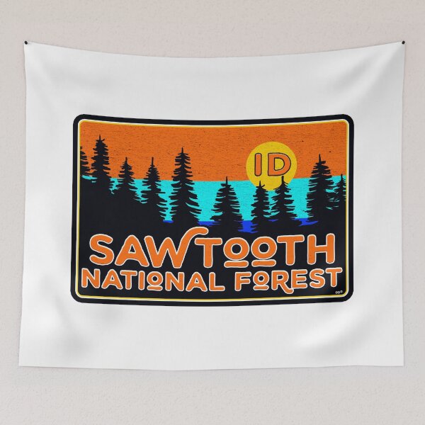 Item preview, Sawtooth National Forest Idaho Laptop Luggage Bumper designed and sold by DESTINATIONS DECAL.