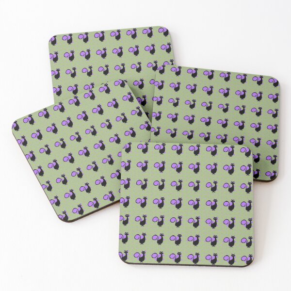 Item preview, Black Cat's Green Purple Fun designed and sold by PageDesigns.
