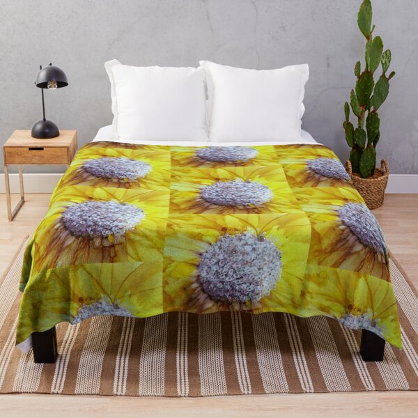 Item preview, Sunshine yellow alcohol ink flower designed and sold by Gill Barrett Art.