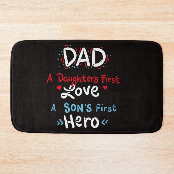Item preview, Dad A Sons First Hero A Daughters First Love designed and sold by Glorad.