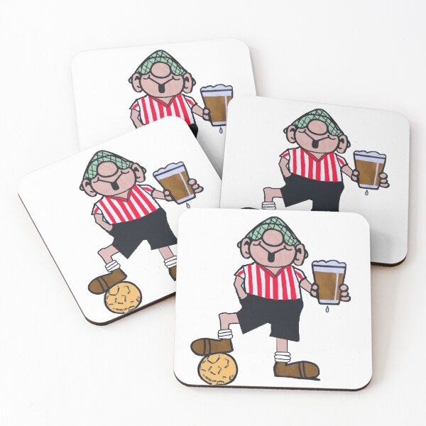 Item preview, ANDY CAPP RED AND WHITE FOOTBALL SHIRT designed and sold by Whatamidoing20.