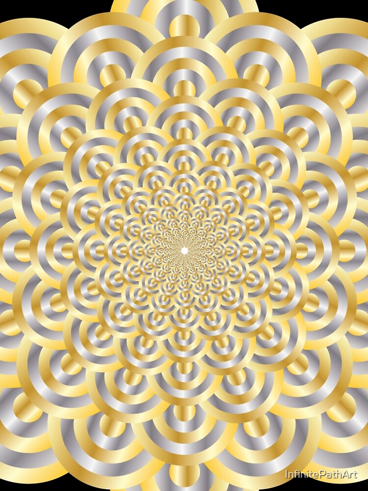 Aperçu 5 sur 5. Robe trapèze avec l'œuvre d'or créée et vendue par InfinitePathArt.