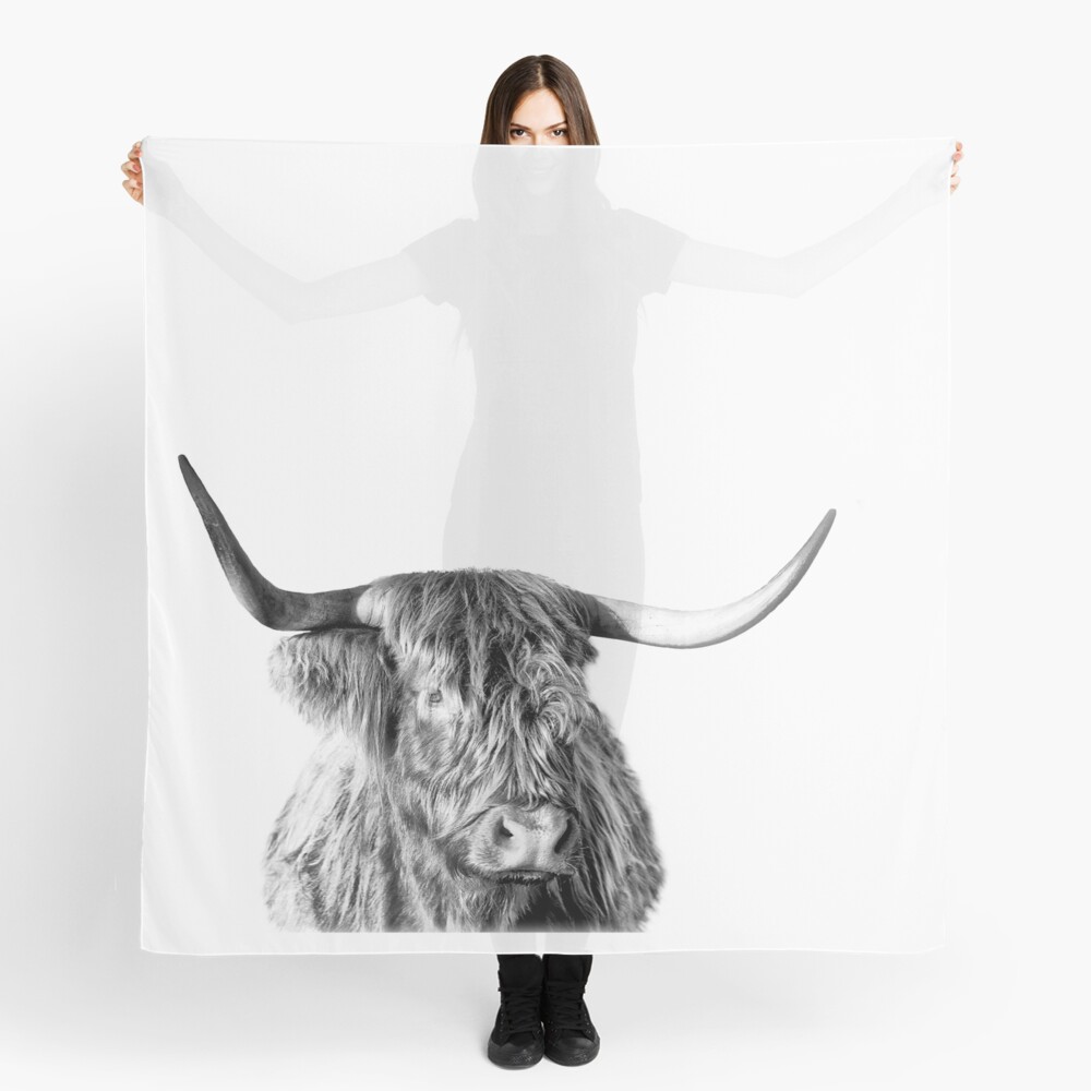 “Highland Cow " Scarf by jmbraat | Redbubble