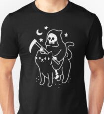 Todesfahrten Eine schwarze Katze Slim Fit T-Shirt