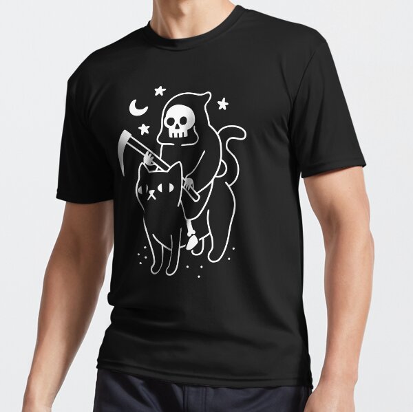 Death Rides A Black Cat Active T-Shirt