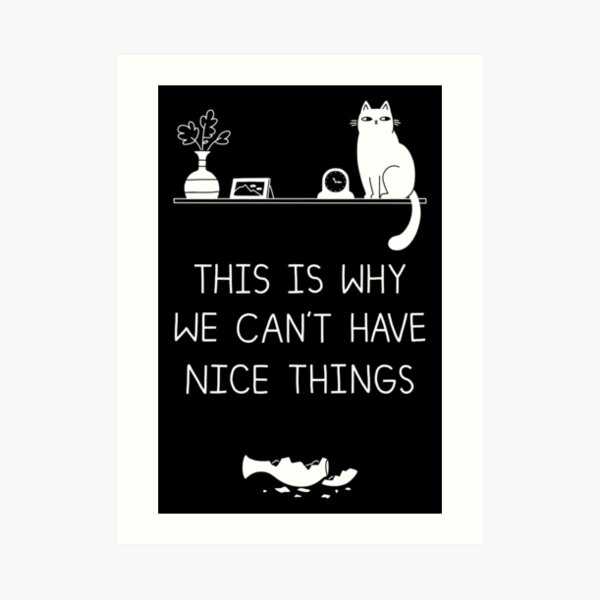 This Is Why We Can't Have Nice Things Art Print