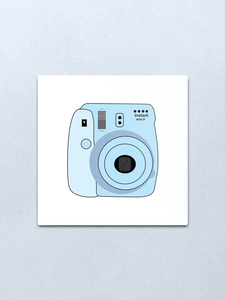 Baby Blue Polaroid Metal Print By Karadevol4 Redbubble