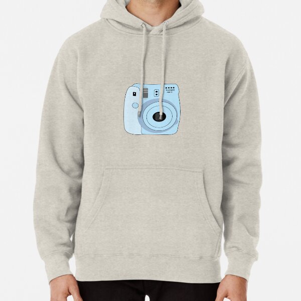 polaroid hoodie blue