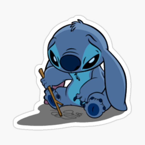 Stitch Confused Sticker for Sale by ss52