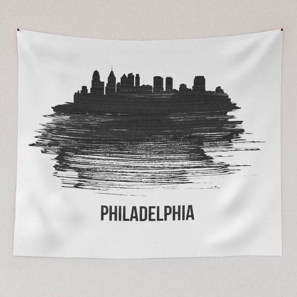 Item preview,  Philadelphia Black City Skyline designed and sold by Irina March.