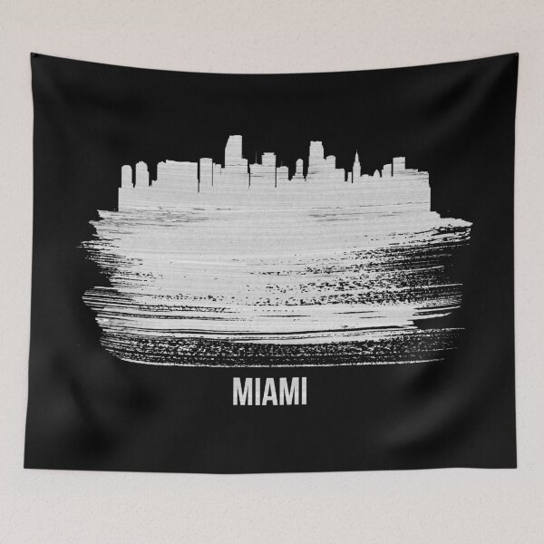 Item preview, Miami White City Skyline designed and sold by Irina March.