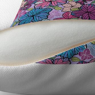 Alternate view of Hydrangeas & Butterflies Floor Pillow