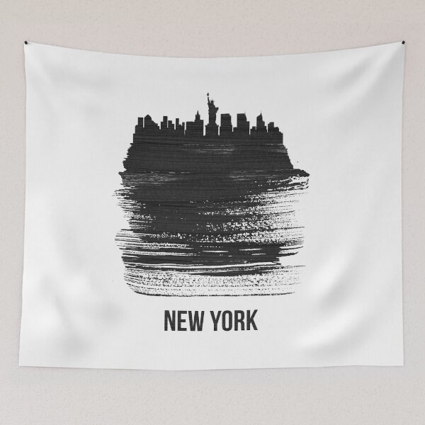 Item preview, New York Black City Skyline 2 designed and sold by Irina March.