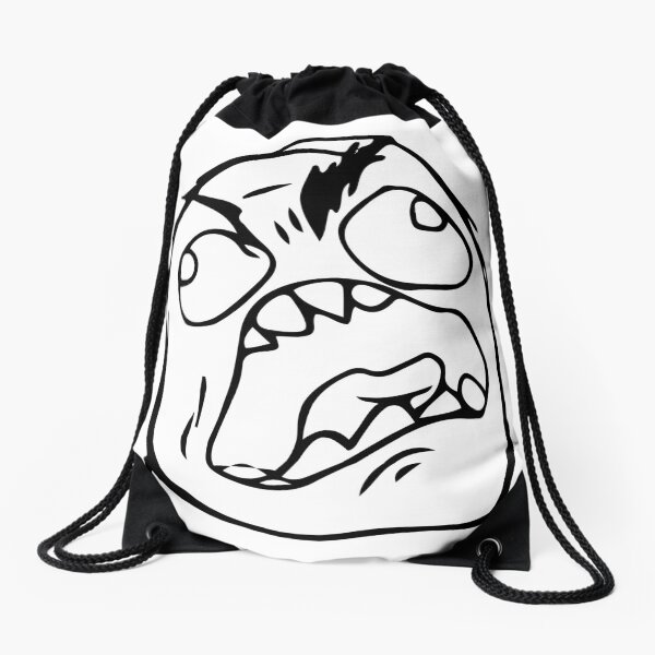 Screaming Troll Face with Glowing Eyes Blank Template - Imgflip